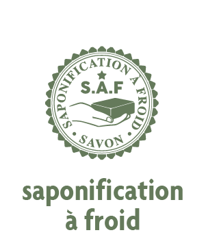 logo saponification à froid, savon SAF