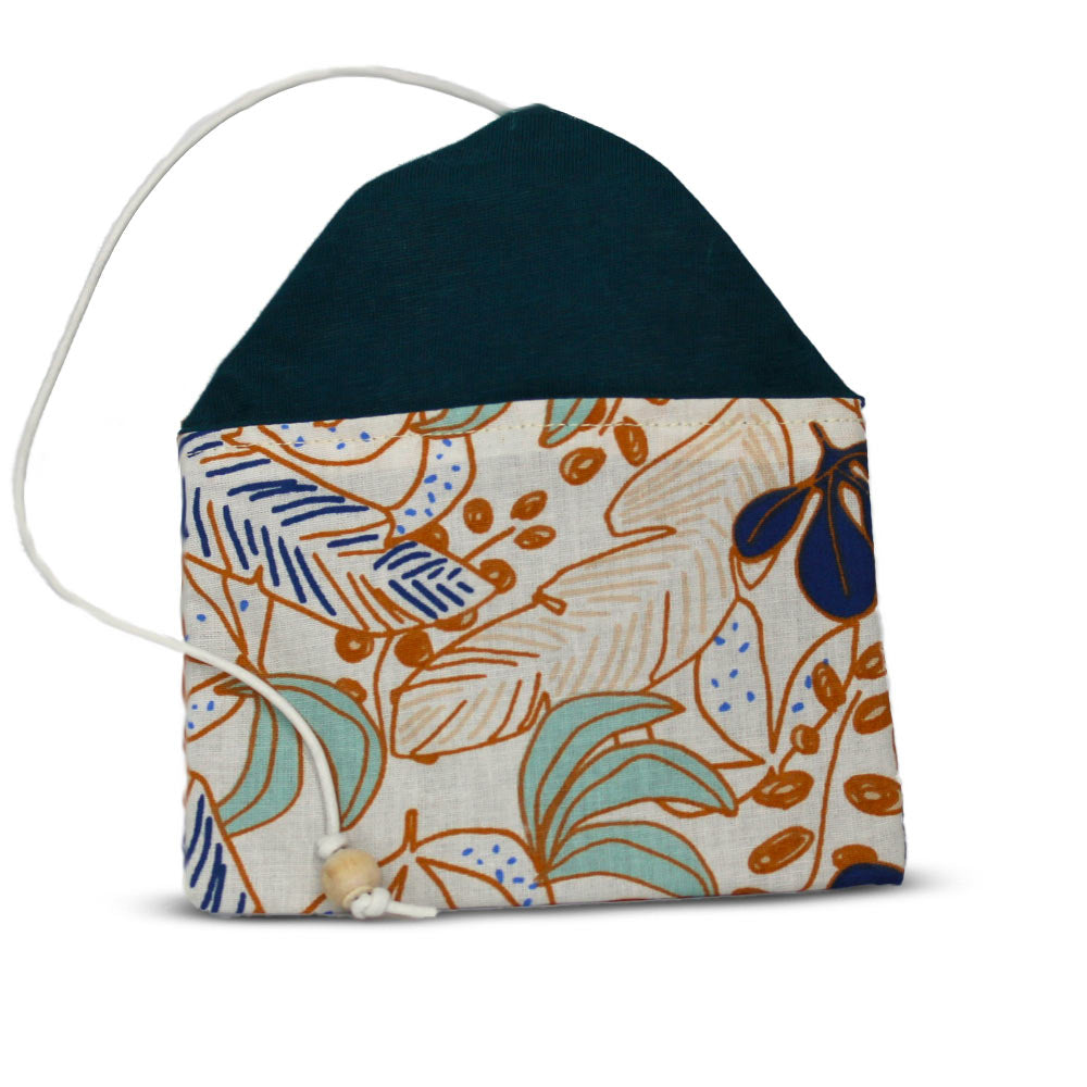 Pochette Savons<br> Blanc Bleu Plumes