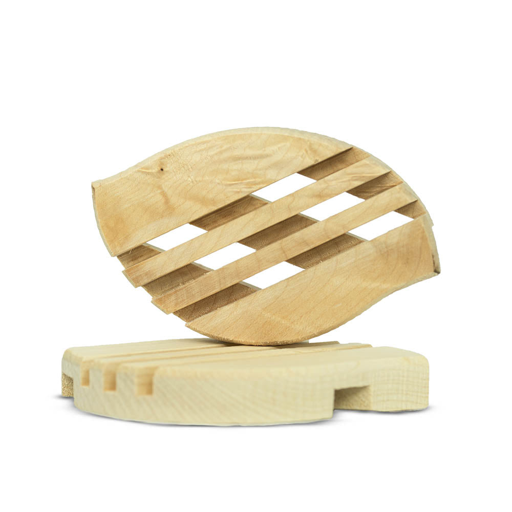 Porte Savon Bois<br> Feuille